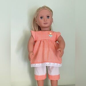 Orange Gingham outfit